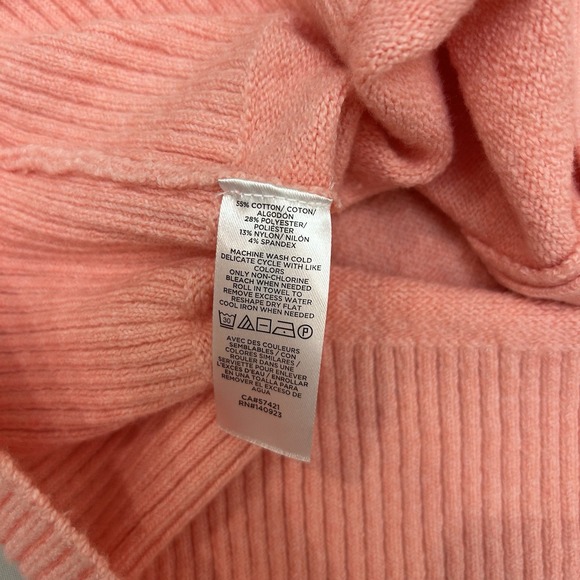 Y2K LOFT  Balloon Sleeve V-Neck Cardigan Pink Cottage Sz S Fairy Whimsy College‎ - Picture 8 of 12